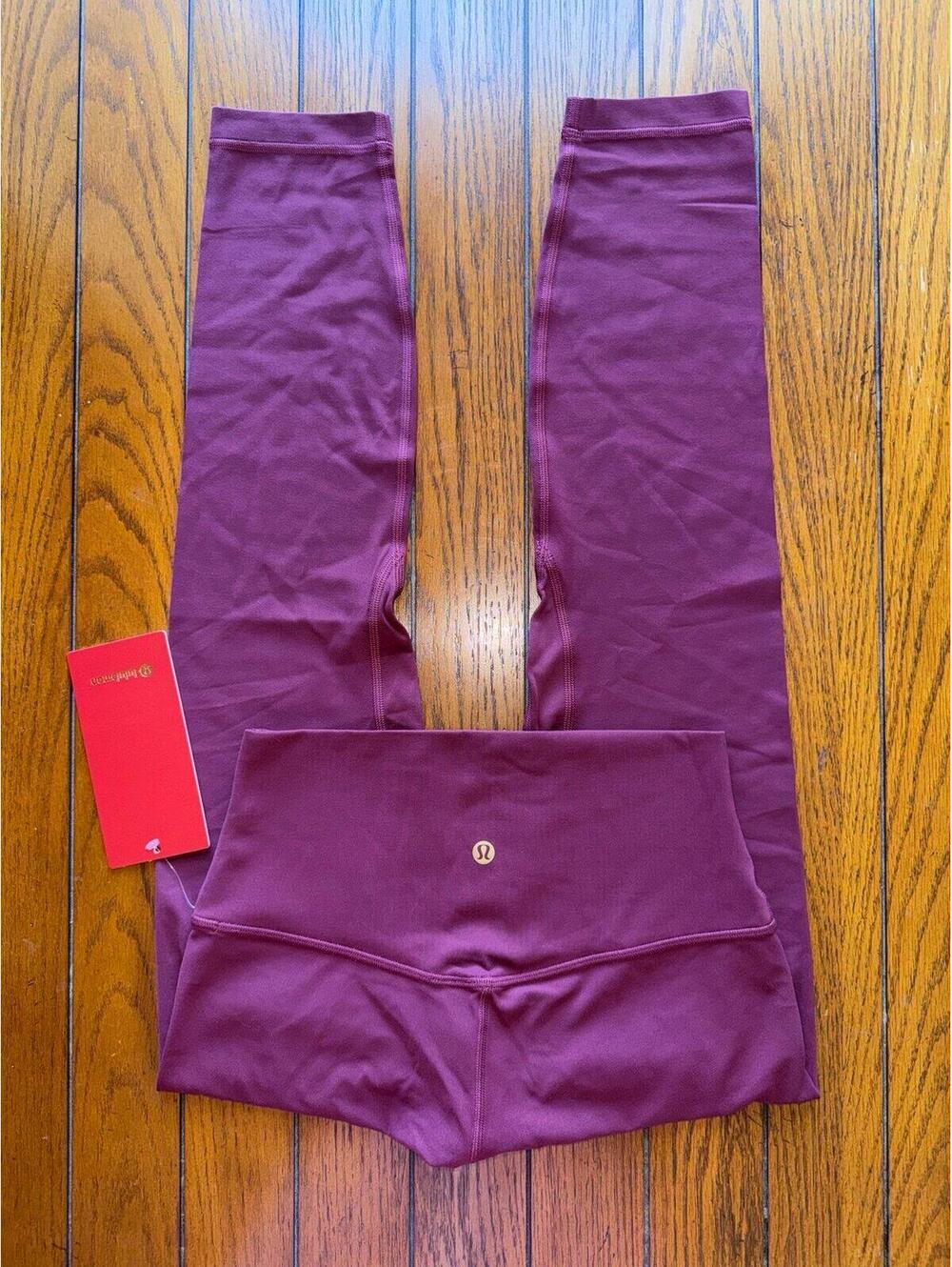 Lululemon Align High Rise 25” NY, Burgundy Bay Size 6 NWT